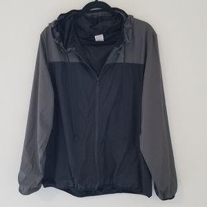 Pelatonia High Roller Grey/Black Windbreaker Jacket Size M/L with Mesh Lining
